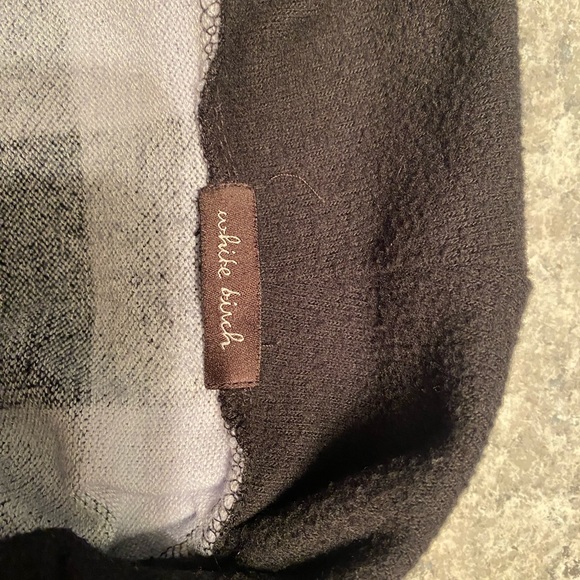 White Birch Womens Geometric Black White Turtle Neck Sweater Size M - Picture 3 of 7